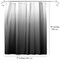 Americanflat 71x74 Ombre Grey Shower Curtain - Water Resistant - Polyester Fabric